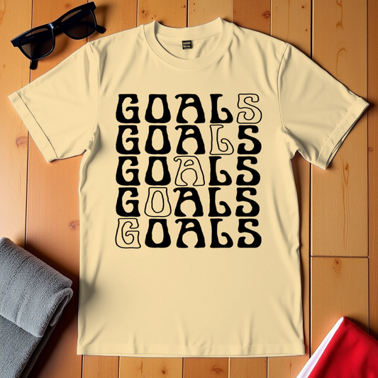 Goals Retro Grid T-Shirt